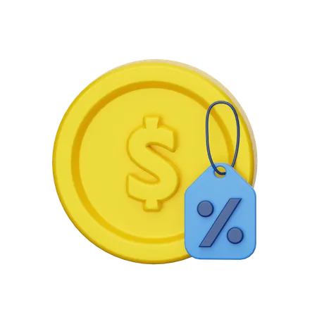 Descuento de pago  3D Icon