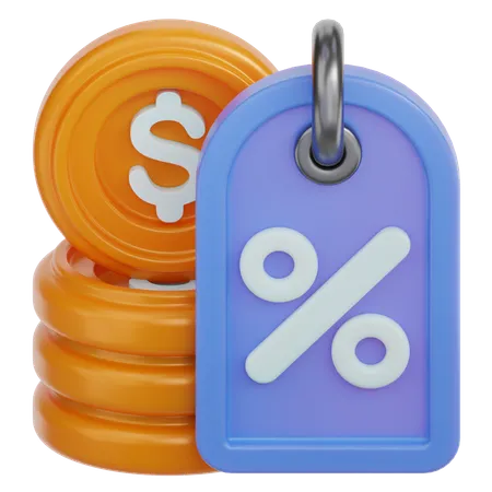 Descuento de pago  3D Icon