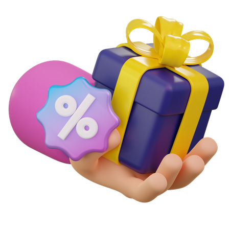 Descuento de regalo especial  3D Icon