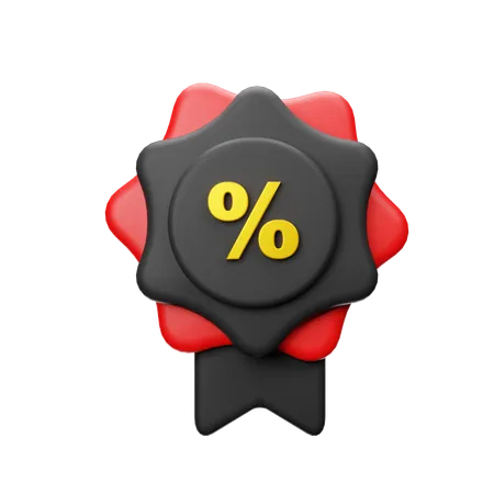 Descuento del viernes negro  3D Icon