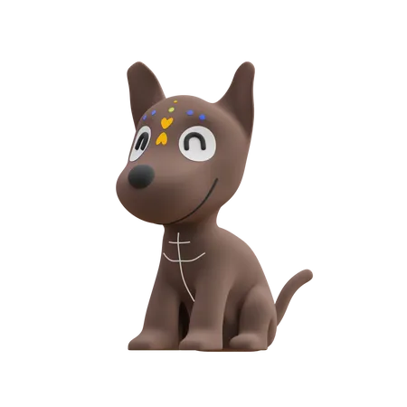 Desculpe cachorro  3D Illustration