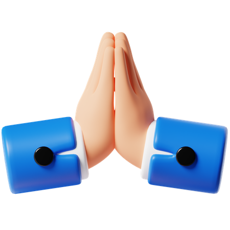 Desculpe gesto com a mão  3D Icon