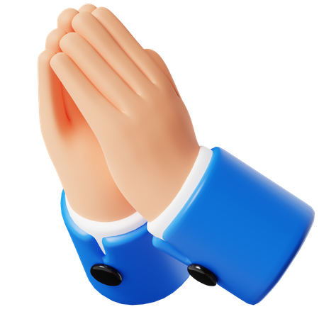 Desculpe gesto com a mão  3D Icon