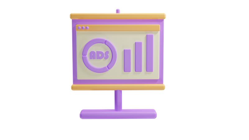 Desempenho de marketing digital  3D Icon