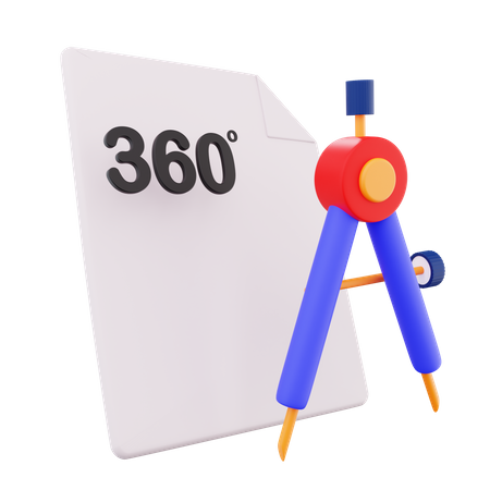 Desenho de medição 3D  3D Icon