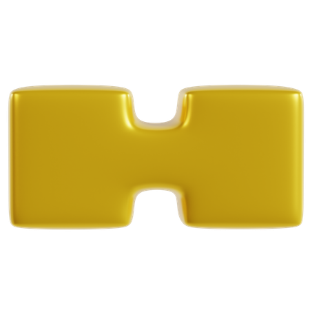 Design Geométrico Amarelo Ousado  3D Icon