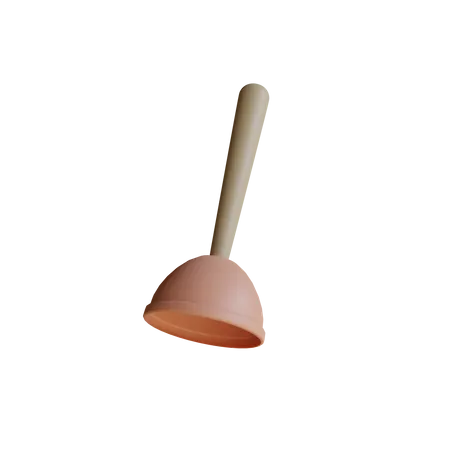 Ilustracao Do Icone 3 D Do Desentupidor De Vaso Sanitario 3D Icon