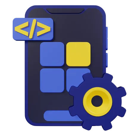 Desenvolvimento de aplicativos  3D Icon