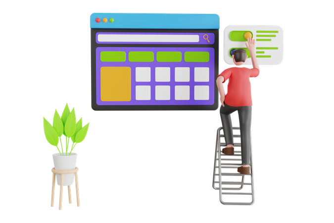 Desenvolvimento de design de UI UX  3D Icon