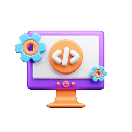 Desenvolvimento de software  3D Icon