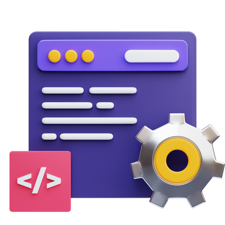 Desenvolvimento de software  3D Icon