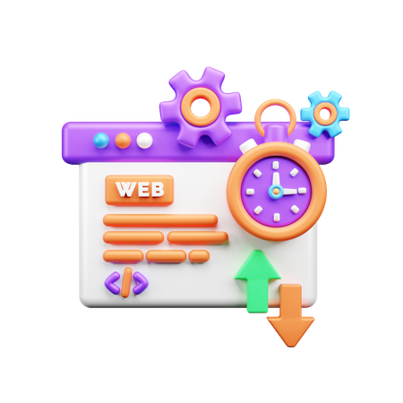 Desenvolvimento web  3D Icon