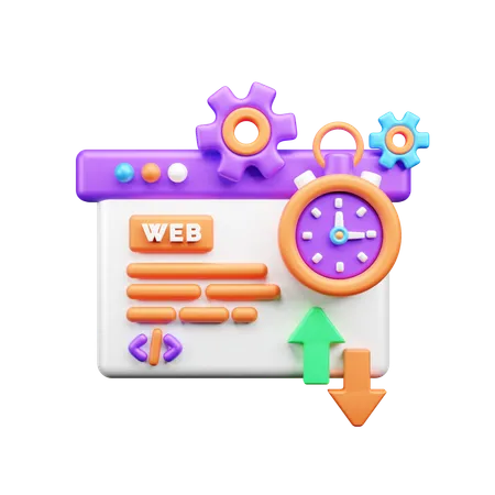 Desenvolvimento web  3D Icon