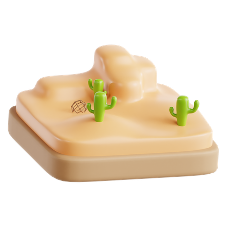 砂漠  3D Icon
