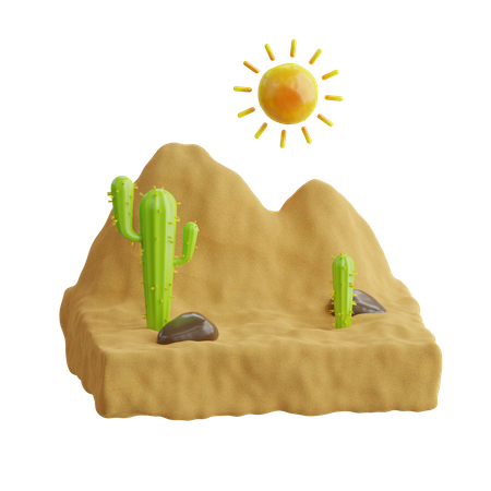 Desert  3D Icon