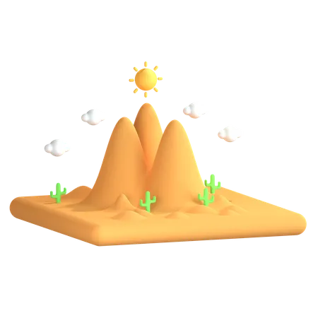 Desert  3D Icon