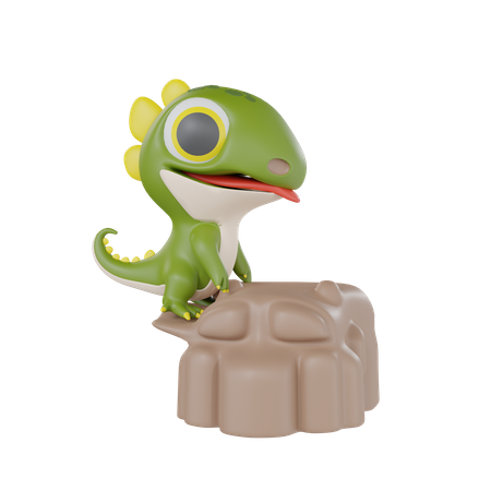 Desert Gecko Baby  3D Icon