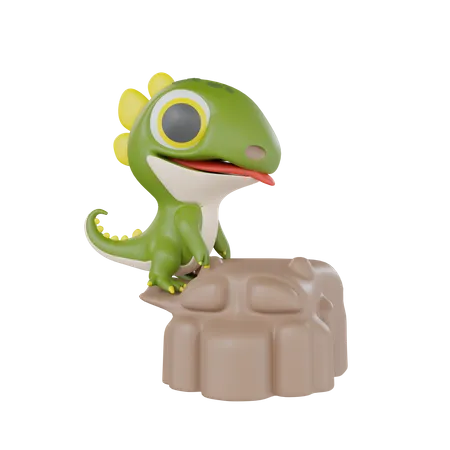 Desert Gecko Baby  3D Icon