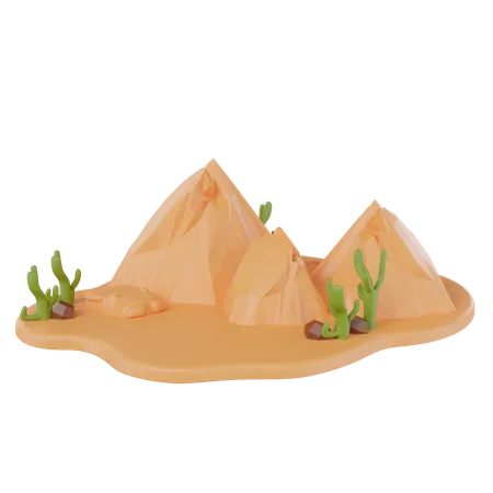 Desert Land  3D Icon