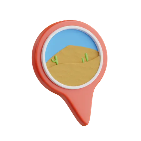 Desert Location  3D Icon