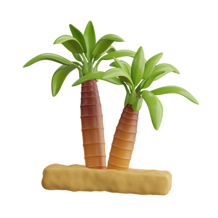 Desert Tree  3D Icon