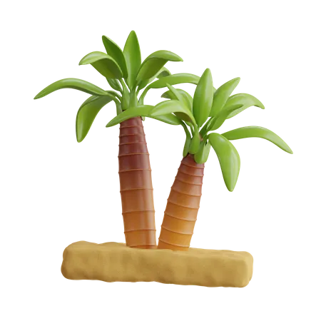 Desert Tree  3D Icon