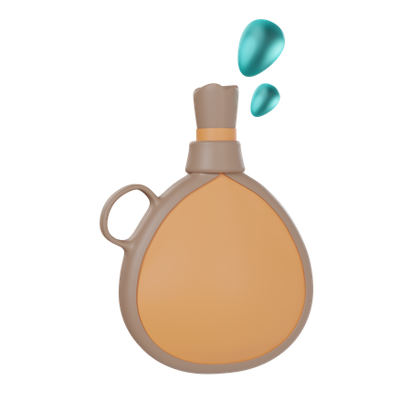 Desert Water Bottle  3D Icon