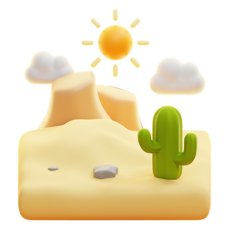 Deserto  3D Icon