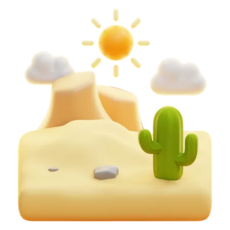 Deserto  3D Icon