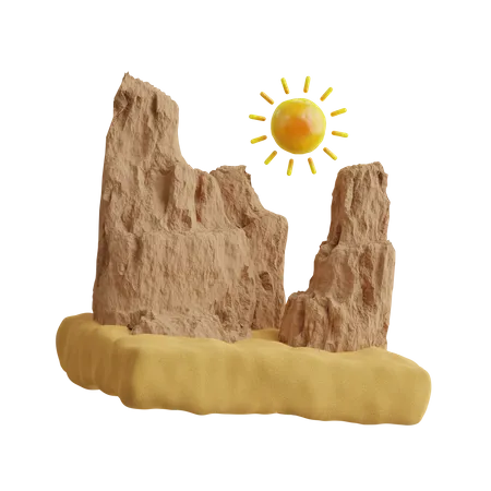 Deserto  3D Icon