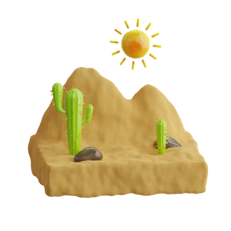 Deserto  3D Icon