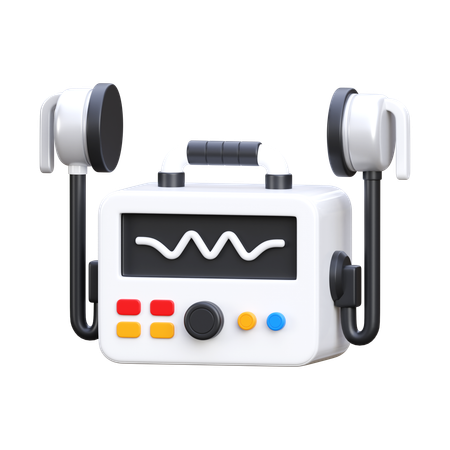 Desfibrilador  3D Icon
