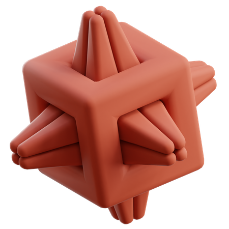 Desenho de cubo  3D Icon