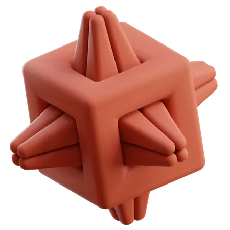 Desenho de cubo  3D Icon