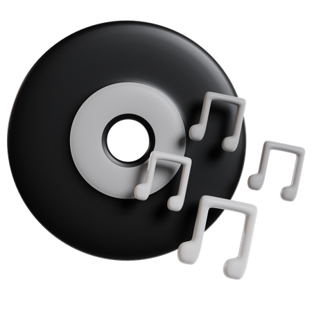 Design de disco compacto de podcast  3D Icon