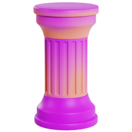 Design de pilar colorido  3D Icon