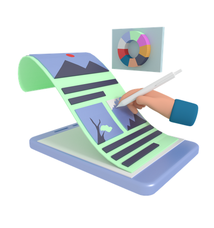 Design gráfico on-line  3D Icon