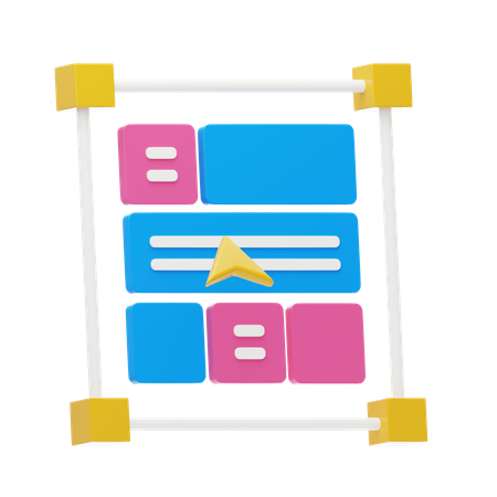 Design Layout  3D Icon