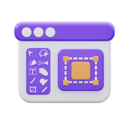 Design Layout  3D Icon