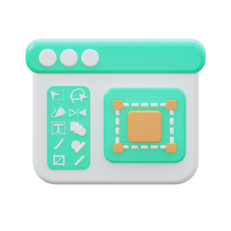 Design Layout  3D Icon