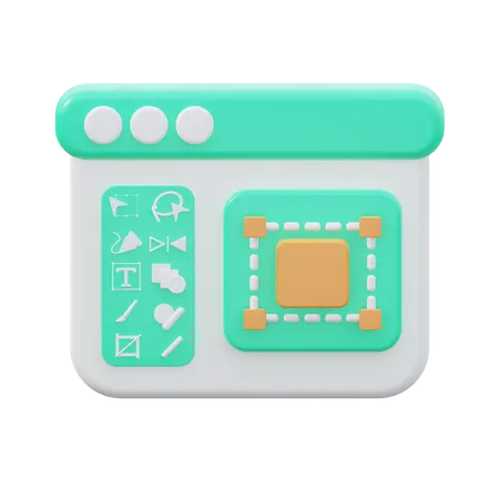 Design Layout  3D Icon