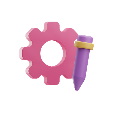 Design Process 3D Icon