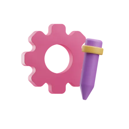 Design Process 3D Icon