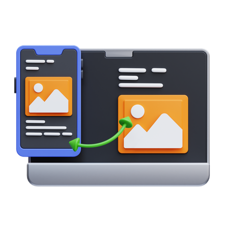 Design responsivo  3D Icon