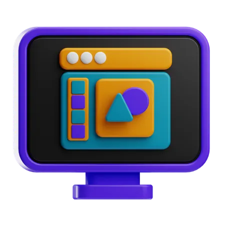 Design Software  3D Icon