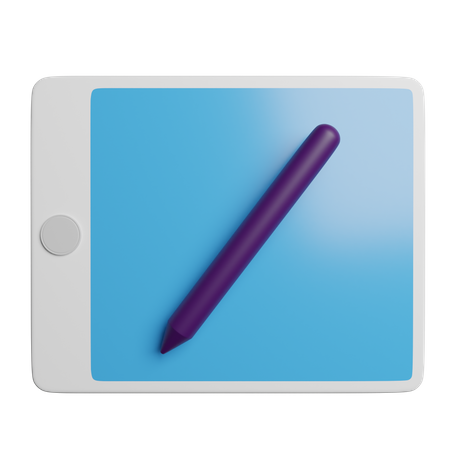 Tablet de design  3D Icon