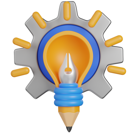 Design Thinking process  3D Icon