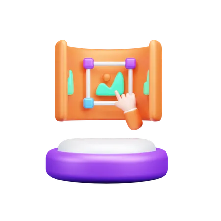 Entwurfswerkzeug  3D Icon