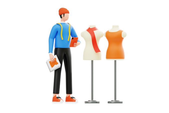 Designer de moda  3D Icon