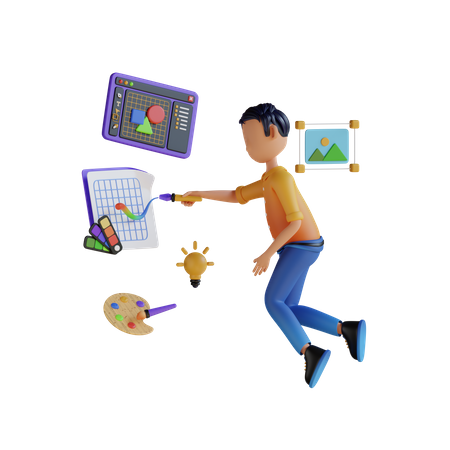 Designer gráfico  3D Icon